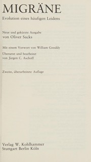 Cover of: Migräne by Oliver Sacks