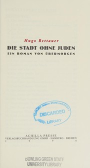 Die Stadt ohne Juden by Hugo Bettauer