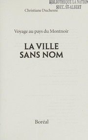 Cover of: La ville sans nom by Christiane Duchesne