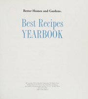 Cover of: Better Homes and Gardens Best Recipes Yearbook, 1995 (Better Homes and Gardens Best Recipes Yearbook)