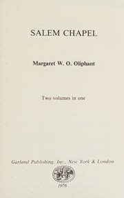 Cover of: Salem chapel by Margaret Oliphant