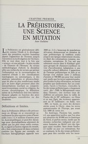 Cover of: La Préhistoire: d'un continent à l'autre