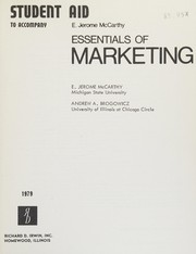 Cover of: Student aid to accompany Essentials of marketing