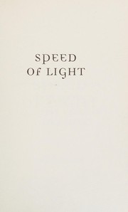 Cover of: Speed of light