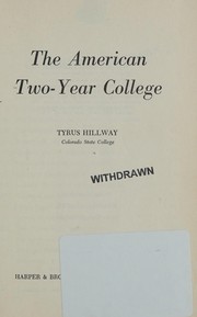 Cover of: The American two-year college.