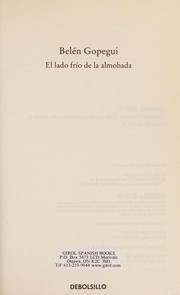 Cover of: El lado frío de la almohada by Gopegui