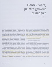 Cover of: Henri Rivière: entre impressionnisme et japonisme