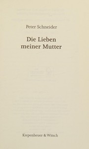 Cover of: Die Lieben meiner Mutter
