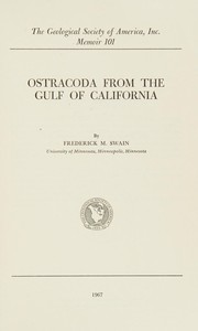 Cover of: Ostracoda from the Gulf of California