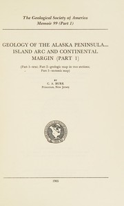 Cover of: Geology of the Alaska Peninsula--: island arc and continental margin