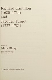 Richard Cantillon (Pioneers in Economics) by Blaug, Mark.