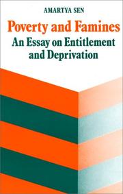 Cover of: Poverty and Famines: An Essay on Entitlement and Deprivation