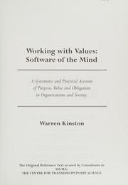 Cover of: Working with values by Warren Kinston