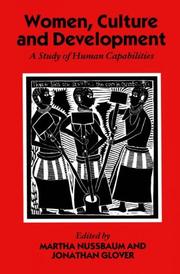 Cover of: Women, Culture, and Development: A Study of Human Capabilities (Wider Studies in Development Economics)