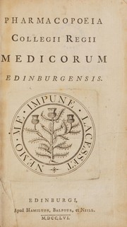 Cover of: Pharmacopoeia Collegii Regii Medicorum Edinburgensis