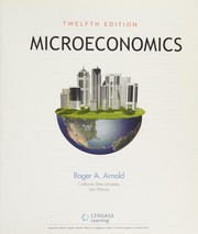 Cover of: Microeconomics by Roger A. Arnold