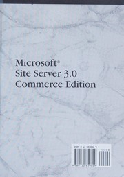Cover of: Microsoft Site Server 3.0 commerce edition by Dave Libertone