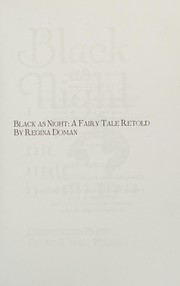 Cover of: Black as night by Regina Doman