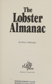 Cover of: The lobster almanac