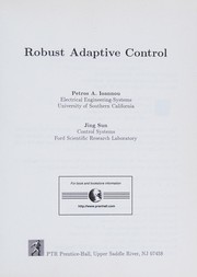 Cover of: Robust adaptive control