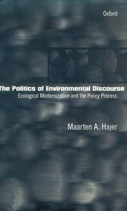 Cover of: The Politics of Environmental Discourse | Maarten A. Hajer