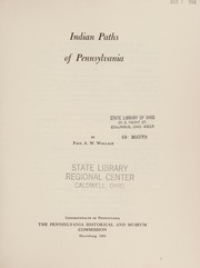 Cover of: Indian paths of Pennsylvania