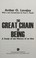 Cover of: The great chain of being