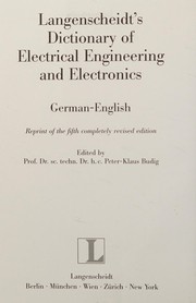 Cover of: Langenscheidts Fachwörterbuch Elektrotechnik und Elektronik.
