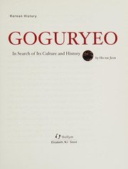 Cover of: Goguryeo by Ho-t'ae Chŏn