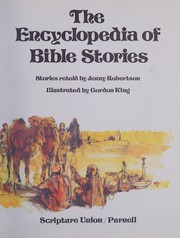 Cover of: The encyclopedia of Bible stories by Jenny Robertson