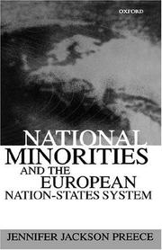 Cover of: National minorities and the European nation-states system