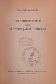 Cover of: Das Christusbild des dritten Jahrhunderts