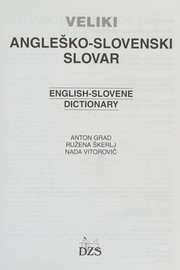 Veliki angleško-slovenski slovar by Anton Grad