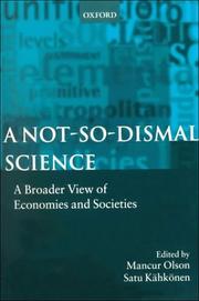 Cover of: A Not-so-dismal Science by 