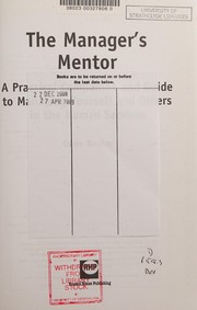 Cover of: The Manager's Mentor by Owen Booker