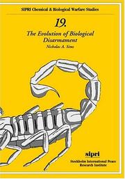 Cover of: The evolution of biological disarmament by Nicholas Roger Alan Sims