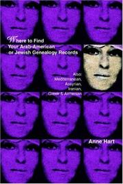 Cover of: Where to Find Your Arab-American or Jewish Genealogy Records: Also: Mediterranean, Assyrian, Iranian, Greek & Armenian