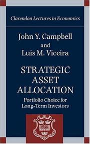 Cover of: Strategic Asset Allocation by John Y. Campbell, Luis M. Viceira
