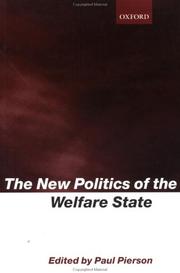 Cover of: The New Politics of the Welfare State by Paul Pierson
