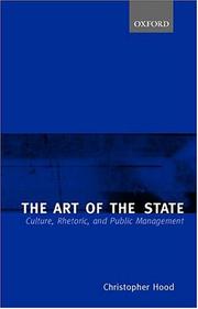 Cover of: The Art of the State: Culture, Rhetoric, and Public Management