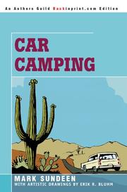 Cover of: Car Camping by Mark Sundeen