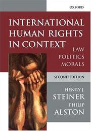 Cover of: International human rights in context | Henry J. Steiner