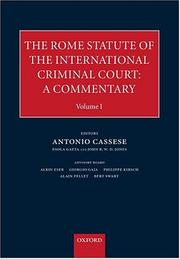 Cover of: The Rome Statute for an International Criminal Court: A Commentary
