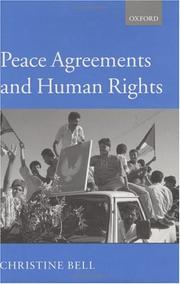 Cover of: Peace Agreements and Human Rights by Christine Bell