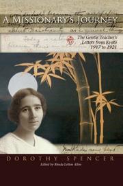 Cover of: A Missionary's Journey: The Gentle Teacher's Letters from Kyoto