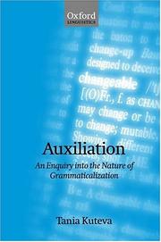 Cover of: Auxiliation: An Enquiry into the Nature of Grammaticalization (Oxford Linguistics)