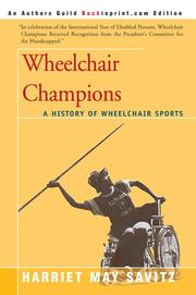 Cover of: Wheelchair Champions by Harriet May Savitz