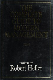 Cover of: The Complete guide to modern management, 1991-92