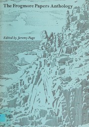 Cover of: The Frogmore papers anthology by edited by Jeremy Page.