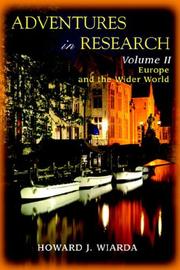 Cover of: Adventures in Research: Volume II Europe and the Wider World